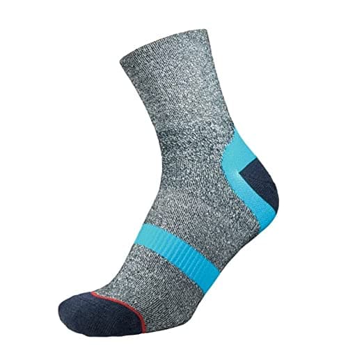 Image of 1000 Mile Approach Repreve Double Layer Sock Navy Marl Kingfisher XL