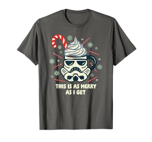Image of Star Wars Christmas As Merry as I Get Stormtrooper Mug T-Shirt