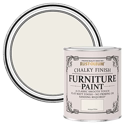Image of Rust-Oleum Off White Upcycled Furniture Paint in Chalky Finish - Antique White 750ml