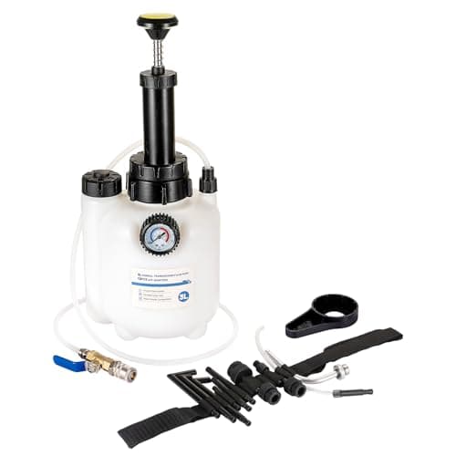 Image of YaoFaFa Transmission Fluid Pump, 3L Transmission Filler Pump with 12pc ATF Adapters, Manual Transmission Fluid Transfer Pump with Pressure Gauge, Gearbox Oil Transfer Pump