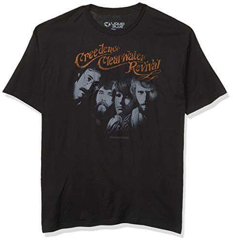 Image of Liquid Blue Unisex's Creedence Clearwater Revival Pendulum T-Shirt, Charcoal, XL