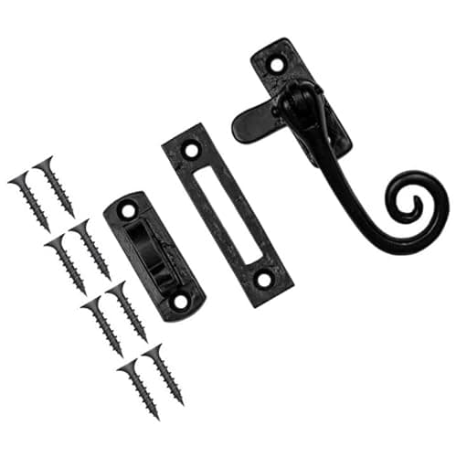 Image of TERF®115mm Heavy Duty Antique Black Window Casement Fastener Style 115mm Including Fixing Screw - Pack of 1