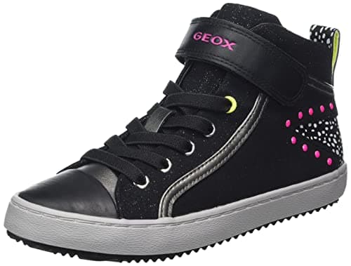 Image of Geox Girl's J Kalispera Girl M Sneakers, Black, 4.5 UK