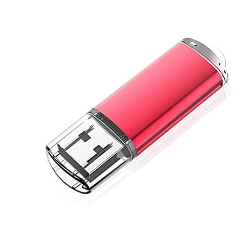 Image of KOOTION Flash Drive 64 GB USB 2.0 Thumb Drive 64 GB Memory Stick Pen Drive Keychain Design Jump Drive Zip Drive with LED Indocator,Red