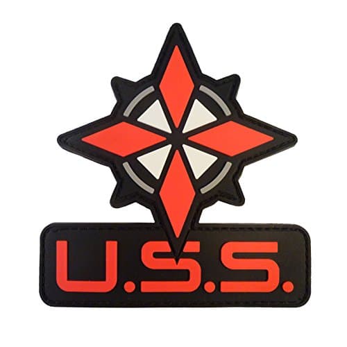 Image of 2AFTER1 Resident Evil Op Raccoon City USS Logo Umbrella Security PVC Rubber 3D Hook&Loop Patch