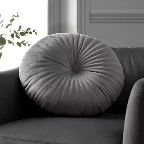 Image of Catherine Lansfield Living Round Cushion 40x40cm Cushion Grey