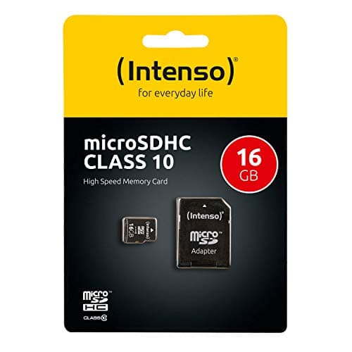 Image of Intenso (16GB) Class 10 Micro SDHC Card with Adapter