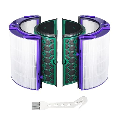 Image of 360° Glass HEPA Filter and Activated Carbon Filter for Dyson Pure Cool TP04 HP04 DP04 TP05 DP05 Air Purifying Tower Fan, H13 True HEPA&Activated Carbon Replacement Filter for Dyson Air Purifiers Fan