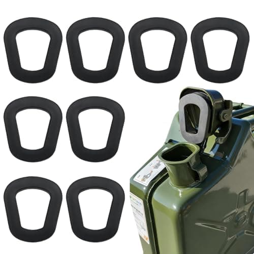 Image of 8Pcs Jerry Can Gaskets Replacement,Rubber Fuel Can Washers,Universal Jerry Can Seal,Gas Can Spout Gaskets,Leak-Proof Lock Cap Seal for 5L 10L 20L NATO Fuel Cans