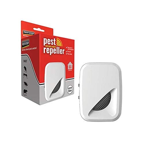 Image of Pest-Stop Small House Indoor Pest Repeller – Ultrasonic & Electromagnetic Pest Control – Targets Mice, Rats, Spiders, Cockroaches, Ants & Flies – Covers 2,500 sq. ft.