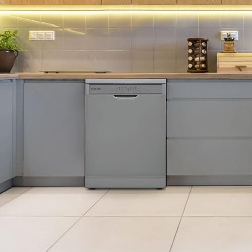 Image of Montpellier MDWD1354S Silver 60cm Freestanding Dishwasher