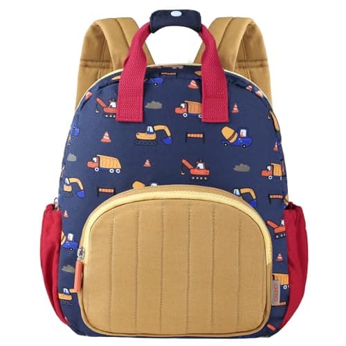 Image of GAGAKU Toddler Backpack for Boys - Nursery Backpacks Mini Children Backpack for Kids 2-4 years Cartoon Breathable Comfortable Preschool Kindergarten Elementary Rucksack Travel Bag - Excavator