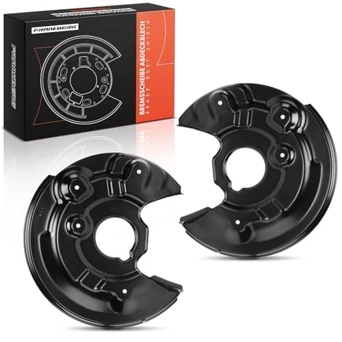 Image of Frankberg 2x Brake Dust Shield Brake Disc Cover Rear Left Right Compatible with Yeti 5L 1.2L-2.0L 2009-2017 Beetle 5C1 5C2 1.2L-2.5L 2011-2019 Golf VI 5K1 2.0L 2009-2012 Replace# 1Q0615612F