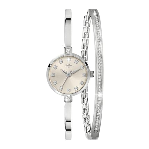 Image of Spirit Ladies Silver Watch and Bangle Set