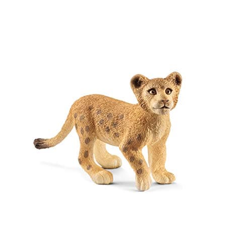 Image of Schleich 14813 Lion cub Wild Life Toy Figurine for children aged 3-8 Years