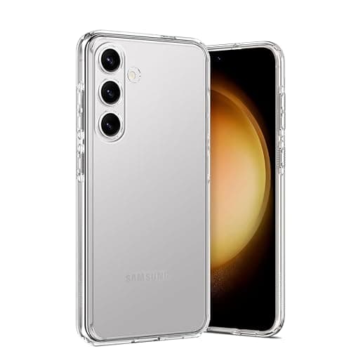 Image of Pristine-Tech Case for Samsung Galaxy S23 5G 6.1-Inch, Non-Yellowing Shockproof Protective Phone Cover, Anti-Scratch TPU Silicone Case Cover (Clear)