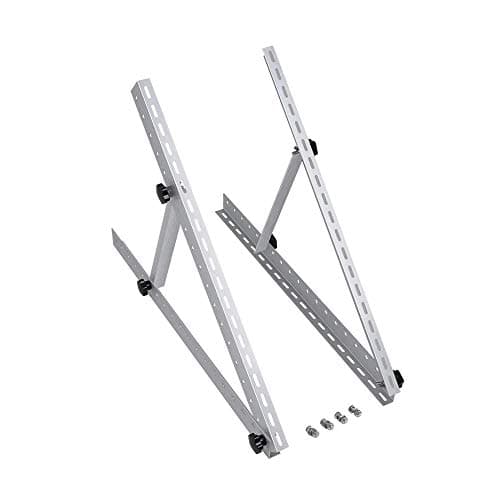 Image of Renogy Adjustable Solar Panel Tilt Mount Brackets RV Roof Flat Surface Aluminum Mounting Set
