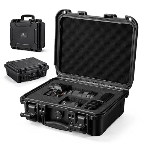 Image of K&F CONCEPT Waterproof Hard Case, Portable Protective Camera Case, Customizable Foam Case Fit Use of Camera, Drones