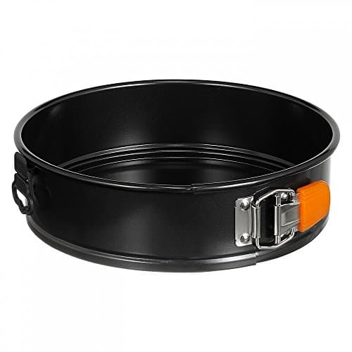Image of Le Creuset Non-Stick Carbon Steel Bakeware Springform Round Cake Tin, 24 cm, Black, 46091240010000