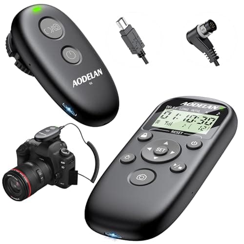Image of for Nikon Camera Rechargeable Remote Shutter Release with Interval Timer - Aodelan Wireless Intervalometer Remote Control for Nikon Z9, Z8, Z6 III, Z7 II, Z6 II, Z5, Z7, Z6, D850, D780, D750, D6, D5