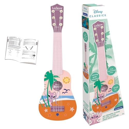 Image of LEXIBOOK, Disney Stitch, My First Guitar Angel, Pink, K200D1LXB