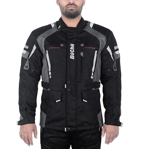Image of Buchii Motorcycle Jacket Motorbike Jacket Heavy Duty Cordura 600D Waterproof jacket Hi Vis Full Body Protective CE Armoured Winter Summer Biker Jacket motorbike jackets for men