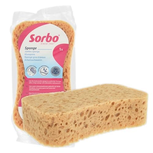 Image of Sorbo Extra Large, Multi-Purpose Sponge, Extra Strong, Super Absorbent, XL 17 cm x 11.5 cm x 5 cm