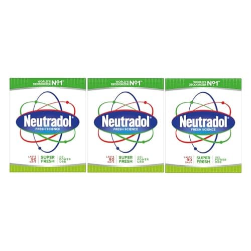 Image of Neutradol Slow Release Gel, Air Freshener and Odour Eliminator, No Plug or Spray Needed, Super Fresh, Multipack of 3 x 135g