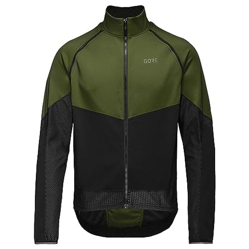 Image of GORE WEAR Men's Cycling Jacket Phantom, GORE-TEX INFINIUM, Utility Green/Black, XL