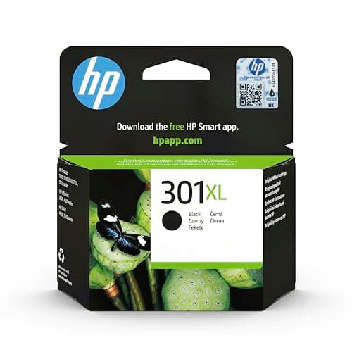 Image of HP 301XL High Yield Black Original Ink Cartridge (CH563EE) – Works with: DeskJet 1000, 1010, 1050, 1510, 2050, 2510, 2540, 3000, 3050, 3055, ENVY 4500, 5530, OfficeJet 2620, 4630