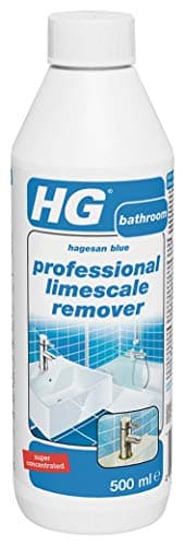 Image of Professional Limescale Remover 500ml HG Blue Also removes Rust, Dirt, 'Yellow' Stains and Verdigris (Copper Oxide).