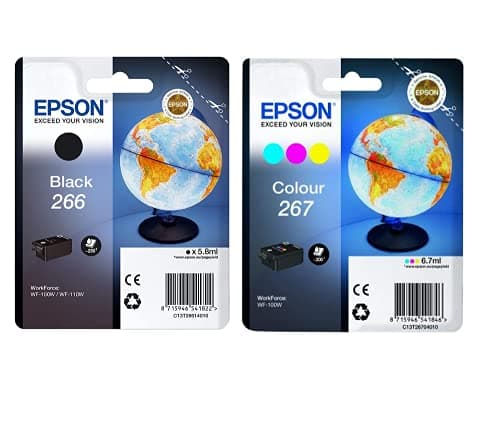 Image of Epson Globe Genuine, Ink Cartridge, CYM Multipack and Black Bundle