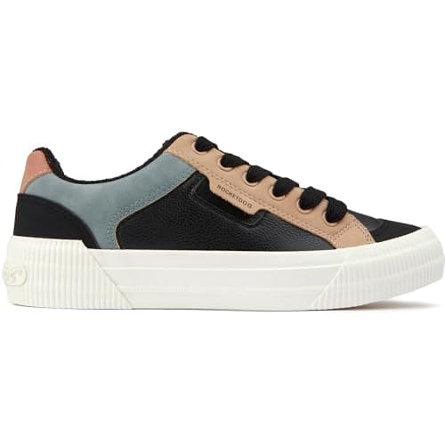 Image of Rocket Dog Womens Cherry V2 Sneaker, Cheery Black Blocked Pu, 6 UK