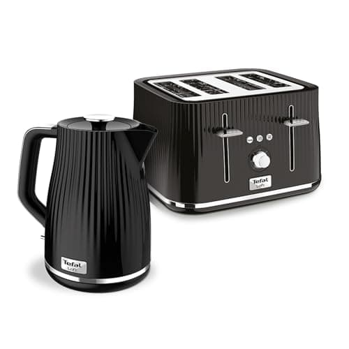 Image of Tefal Loft KO250840 Kettle & Toaster TT760840, Black