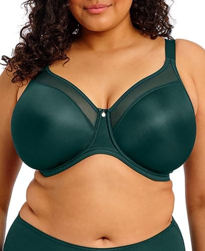 Image of Elomi Women's Smooth Underwire Molded Bra, Deep Emerald, 44E