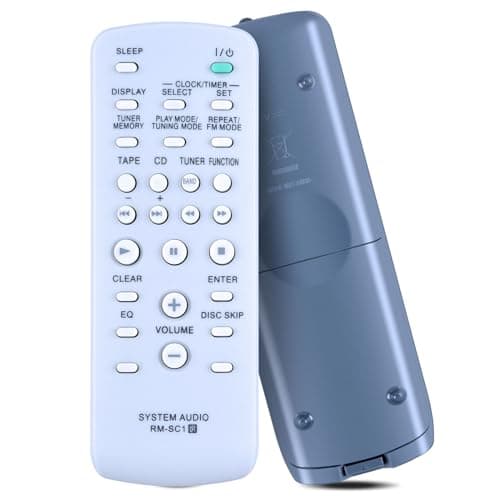 Image of RM-SC1 Replacement Remote Control for Sony Mini Hi-Fi Component System Compatible with MHC-GX450 MHC-GX250 CMT-GPX5 CMT-NE3 MHC-RG100 MHC-RG121 RMSC1