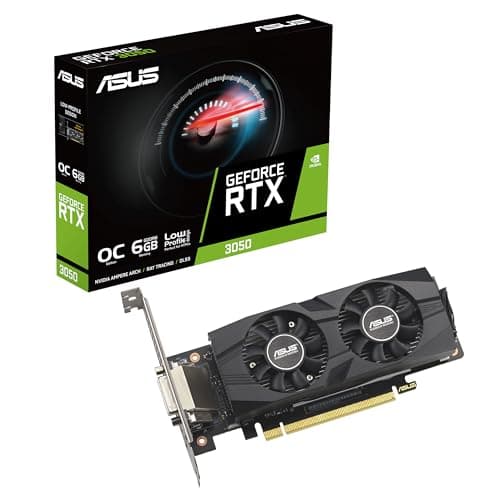 Image of ASUS GeForce RTX 3050 LP BRK OC Edition 6GB GDDR6 Gaming Graphics Card (Nvidia RTX3050, PCIe 4.0, 1x DVI-D, 1x HDMI 2.1, 1x DisplayPort 1.4a, RTX3050-O6G-LP-BRK)