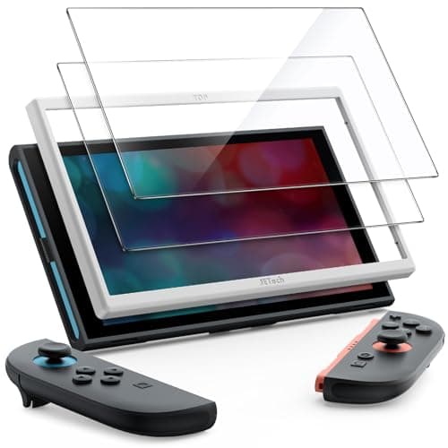 Image of JETech Screen Protector for Nintendo Switch 2 2025, 9H Tempered Glass Film with Easy Installation Tool, Anti-Scratch, HD Clear, 2-Pack