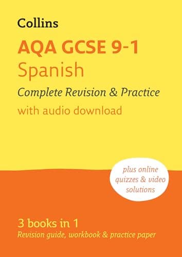 Image of AQA GCSE 9-1 Spanish Complete Revision and Practice: Ideal for the 2026 and 2027 exams includes online edition, quizzes and video solutions (Collins GCSE Grade 9-1 Revision)