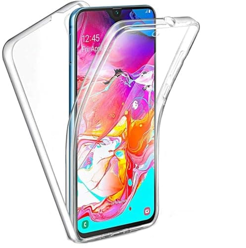 Image of KP TECHNOLOGY Galaxy A70 Case, Clear TPU Front & Back [360 Degree] Protection Crystal Clear Gel Case Cover for Samsung Galaxy A70 [Clear]