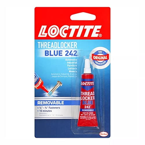 Image of Loctite 209728 Heavy Duty Threadlocker, 0.2 oz, Blue 242, Single Thread Locking Adhesive, 0.2 Fl. Oz (Pack of 1), 2