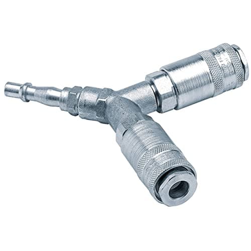 Image of Draper 25813 PCL Twin Standard Coupling with Two Couplings and One Tailpiece, Blue
