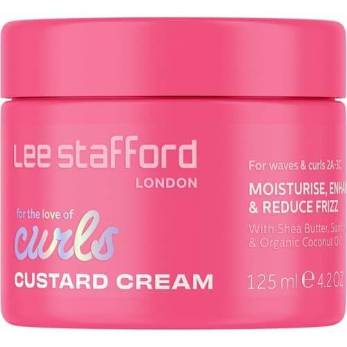 Image of Lee Stafford Waves & Curl Cream | For the Love of Curls - Lightweight Styling Cream, Smooth & Define 2A-3C Curl Patterns, Moisturising, Infused w/Shea Butter & Coconut Oil for a Glossy Shine, 125 ml