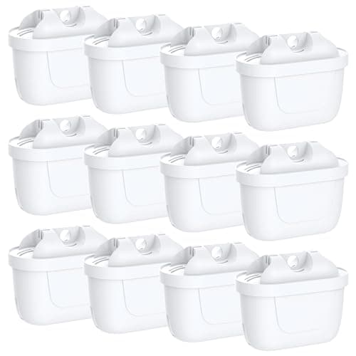 Image of 12 Pack of Water Filter Cartridges -Filter Cartridges Compatible with Brita Maxtra+, Brita Style, Merella Cool, Mavea Elemaris XL,Flow Water Tank