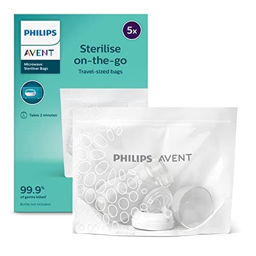 Image of Philips AVENT Microwave Steam Steriliser Bags, Pack of 5,packaging may vary