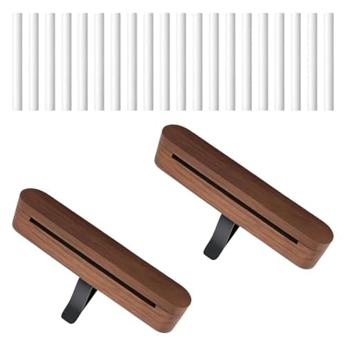 Image of 2 Pcs Car Air Fresheners Vent Clip, Wooden Car Air Freshener Diffuser With 20 Refill Sticks, Personalised Air Freshener Clip for Cars Office Home, Car Air Fresheners for Women Men, Black Waln