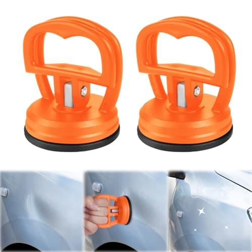 Image of flintronic 2PCS Mini Car Dent Puller, 5.7cm Suction Cup Lifter, Car Repair Dent Removal Tools, Suckers for Glass, Tiles, Slabs Objects Moving&Lifting, Dent Puller Suction Cup for Car Dent Repair