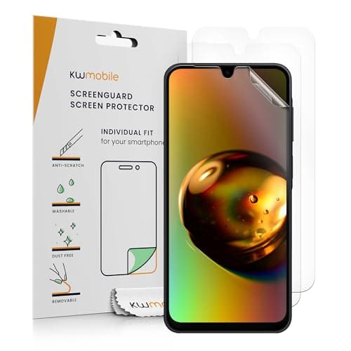 Image of kwmobile Screen Protectors Compatible with Samsung Galaxy A17 4G / 5G Screen Protector - 3x Ultra-Clear Transparent Phone Films