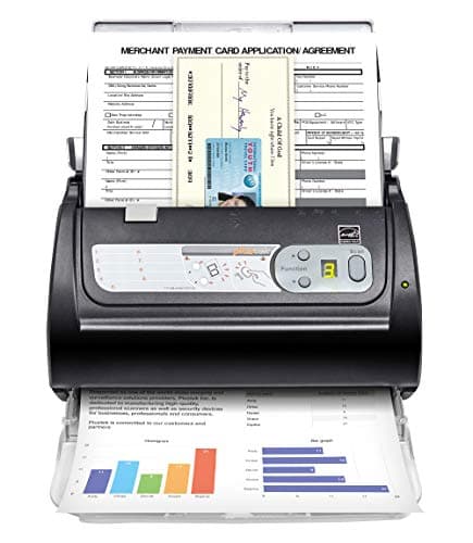 Image of Plustek PS188 High Speed Double-Sided Color Document Scanner, with Automatic Document Feeder (ADF), 30 Pages Per Minute, Support Windows 7/8/10/11