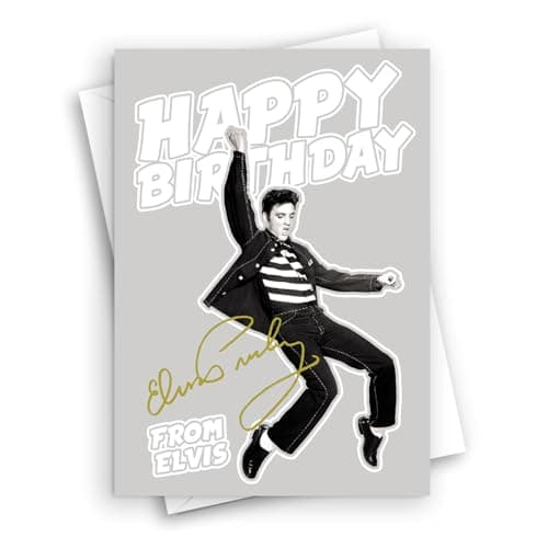 Image of HWC Trading Elvis Musician Fan Happy Birthdays Cards Celebrations Geetings Gifts - A5 (ID-005671)